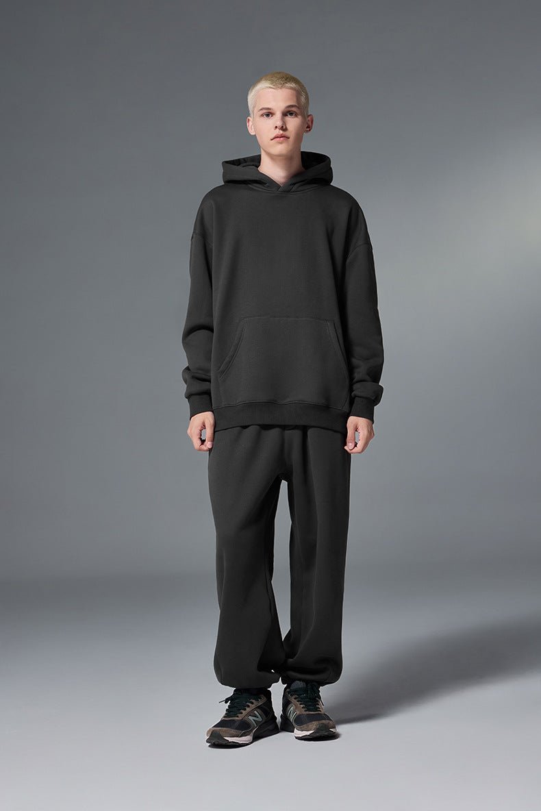 Klassiske Minimalistiske Premium Fleece Hættetrøjer Unisex Varm Velvet Termisk Beklædning til alle årstider - Kim Mode KBH