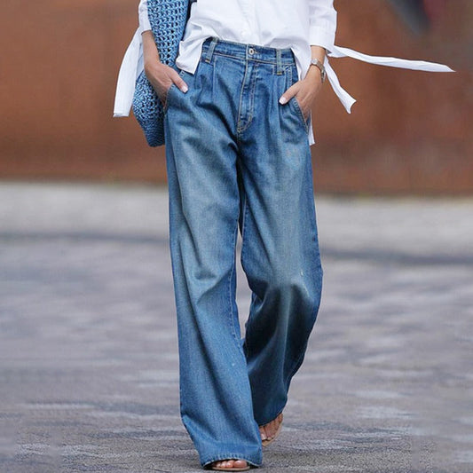 Jeans de Mujer de Pierna Ancha | Corte Relajado