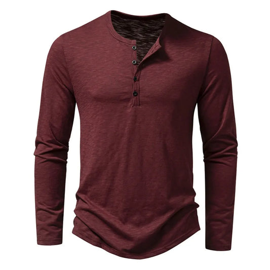 Camisa Henley de Hombre | Manga Larga