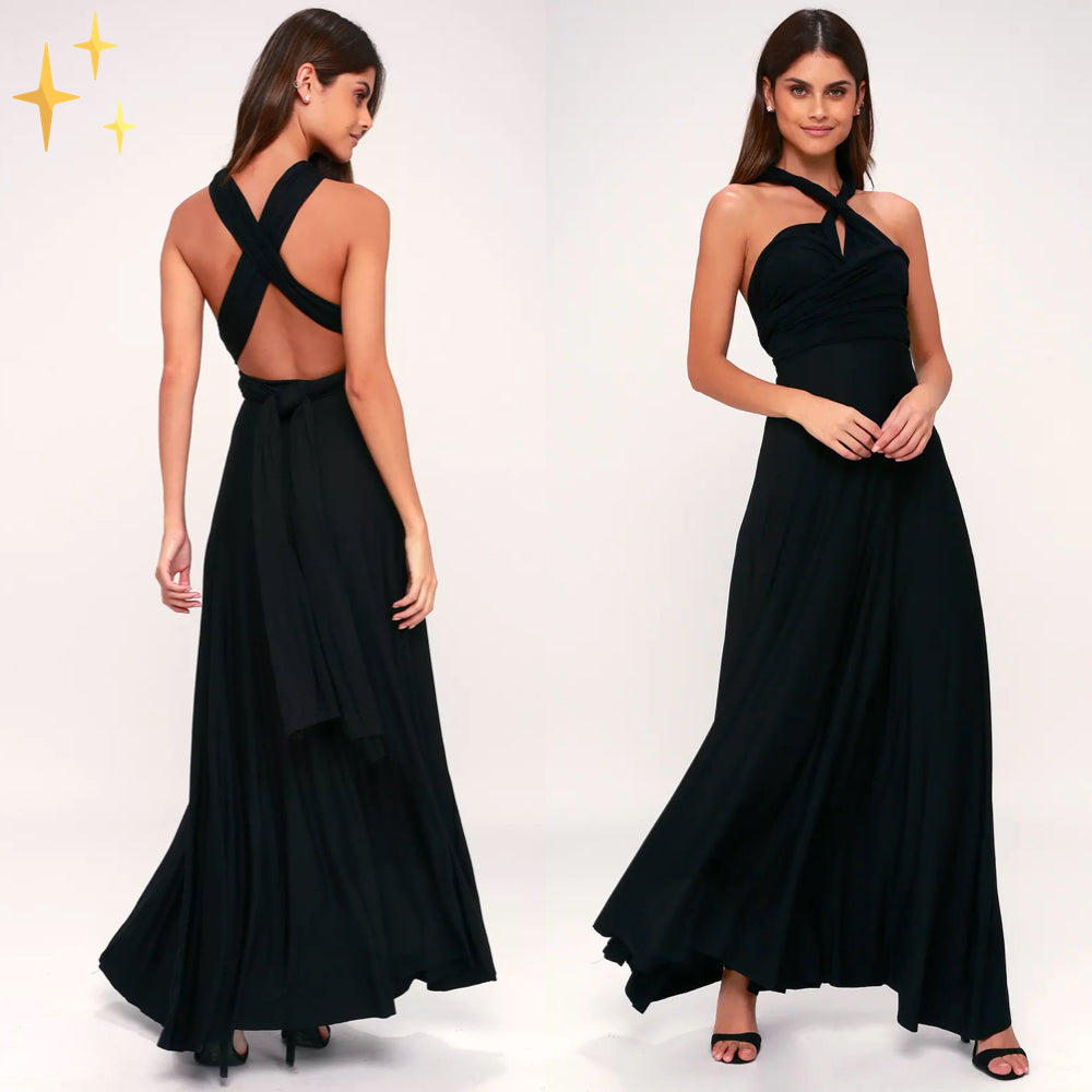 Vestido Largo de Mujer | Estilo Envolvente de Boda