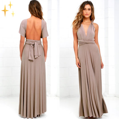 Vestido Largo de Mujer | Estilo Envolvente de Boda
