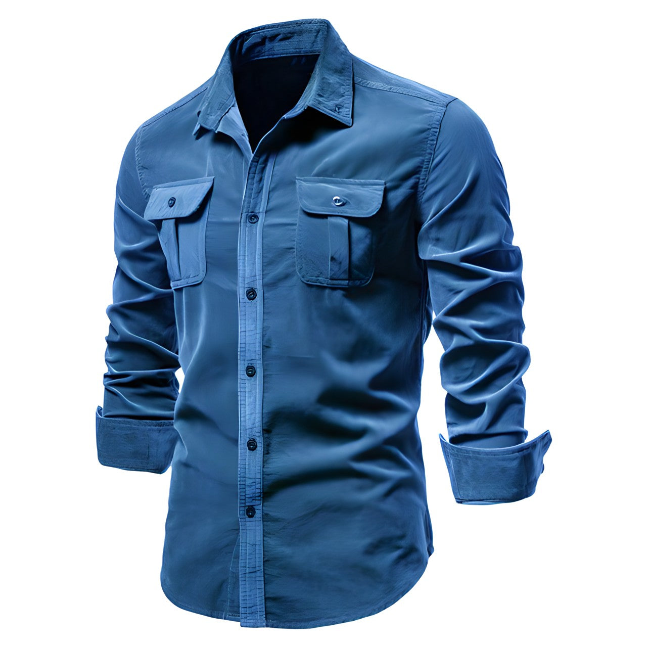 Camisa Casual de Hombre | Bolsillos en el Pecho