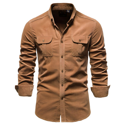 Camisa Casual de Hombre | Bolsillos en el Pecho