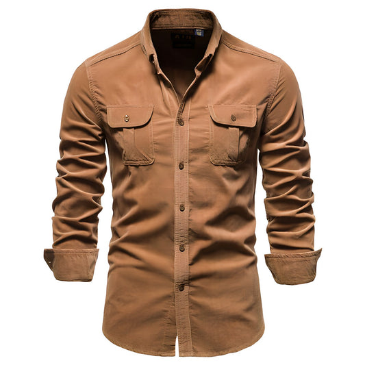 Camisa Casual de Hombre | Bolsillos en el Pecho