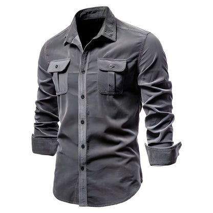 Camisa Casual de Hombre | Bolsillos en el Pecho