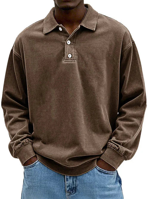 Camisa de Hombre de Manga Larga | Estilo Polo