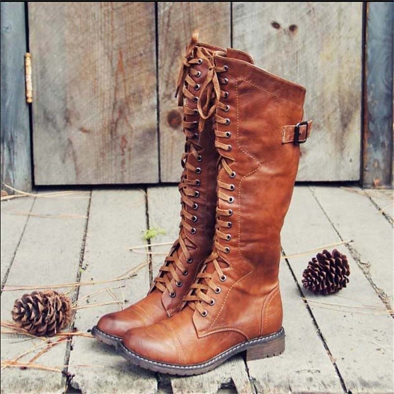 Botas Altas de Mujer | Con Cordones