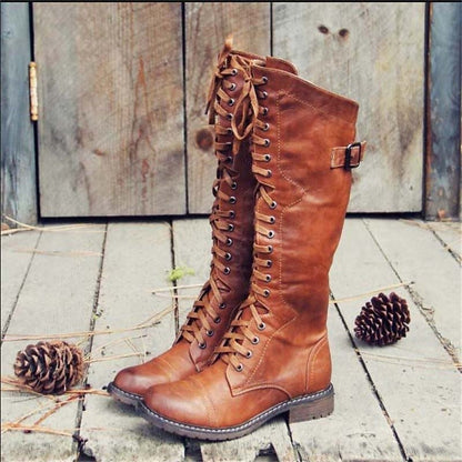 Botas Altas de Mujer | Con Cordones
