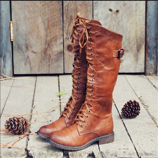 Botas Altas de Mujer | Con Cordones