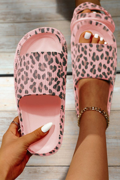 Sandalias Abiertas Planas con Estampado Animal Print Mujer - Carmen Modas - Slides Shoes + Flip Flops