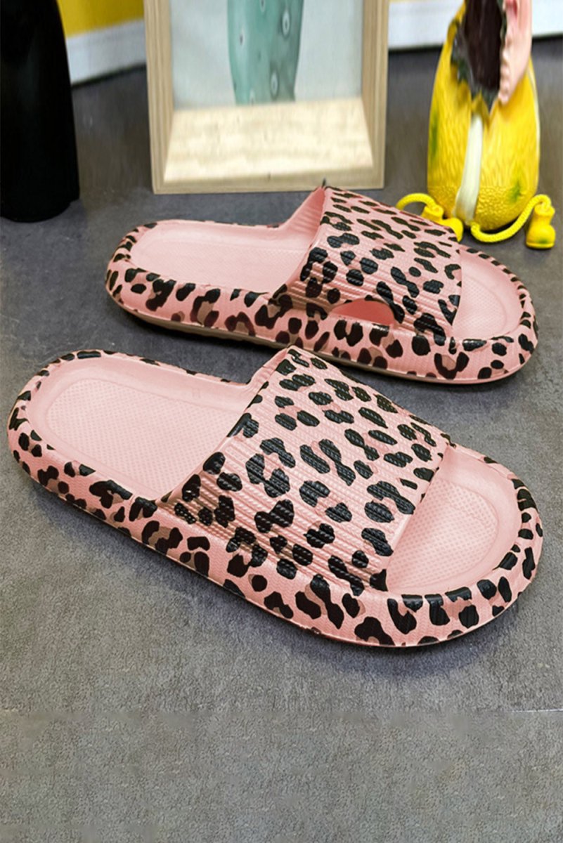 Sandalias Abiertas Planas con Estampado Animal Print Mujer - Carmen Modas - Slides Shoes + Flip Flops