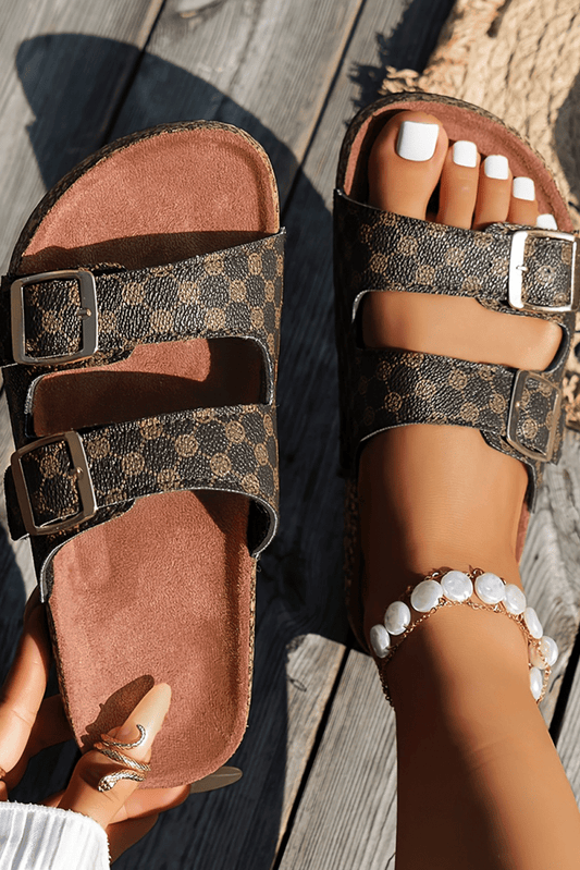 Sandalias Mujer con Hebillas para Casa y Relax - Carmen Modas - Slides Shoes + Flip Flops