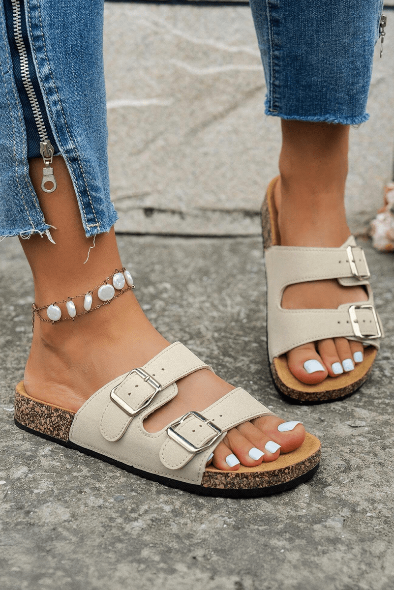 Sandalias Mujer con Hebillas para Casa y Relax - Carmen Modas - Slides Shoes + Flip Flops