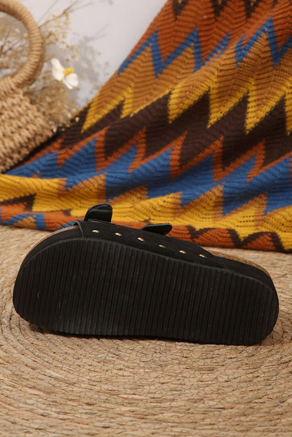 Sandalias plataforma con doble correa ajustable - Carmen Modas - Slides Shoes + Flip Flops