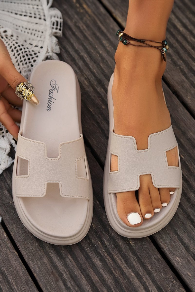 Sandalias plataforma diseño calado abiertas para verano - Carmen Modas - Sandals