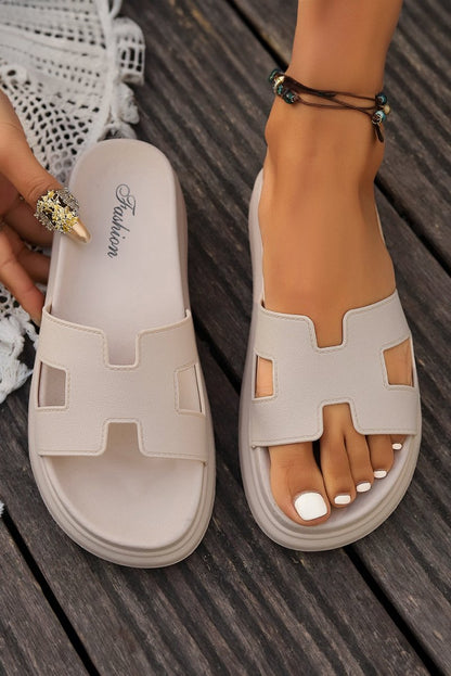 Sandalias plataforma diseño calado abiertas para verano - Carmen Modas - Sandals