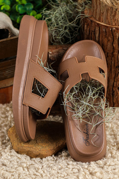 Sandalias plataforma diseño calado abiertas para verano - Carmen Modas - Sandals