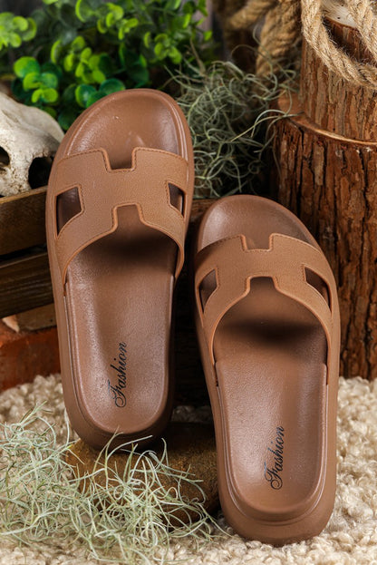 Sandalias plataforma diseño calado abiertas para verano - Carmen Modas - Sandals