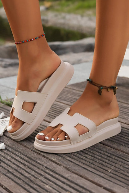 Sandalias plataforma diseño calado abiertas para verano - Carmen Modas - Sandals