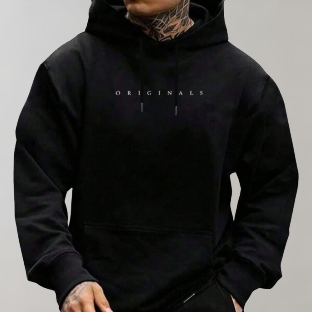 Sudadera con Capucha Estampada de Hombre | Casual