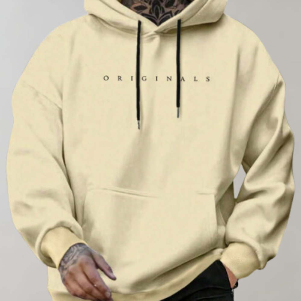Sudadera con Capucha Estampada de Hombre | Casual
