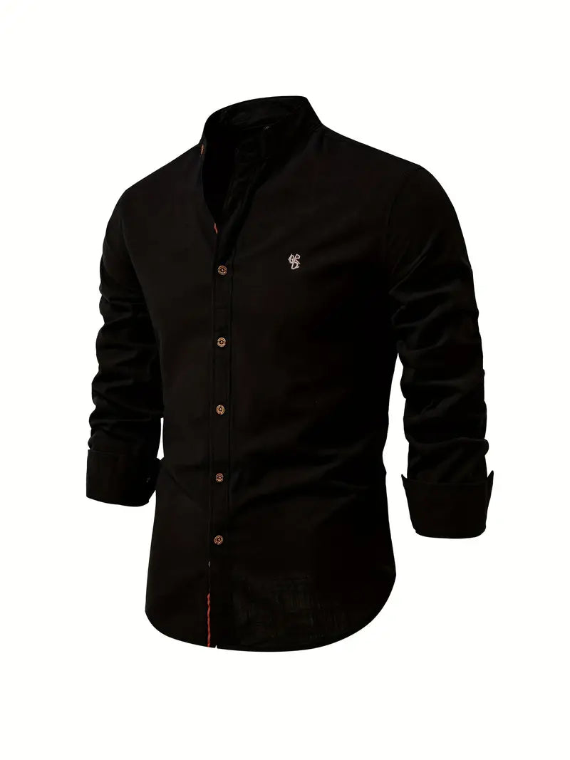 Camisa Casual de Hombre | Cuello Mao
