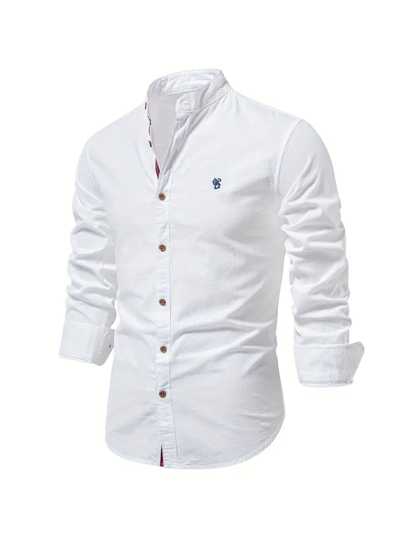 Camisa Casual de Hombre | Cuello Mao