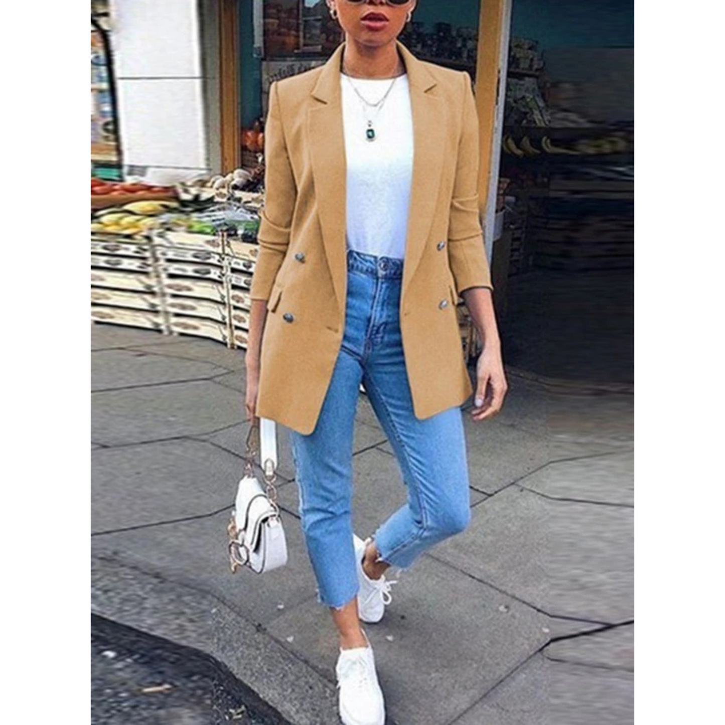 Blazer Mujer Medio Largo | Look Diario