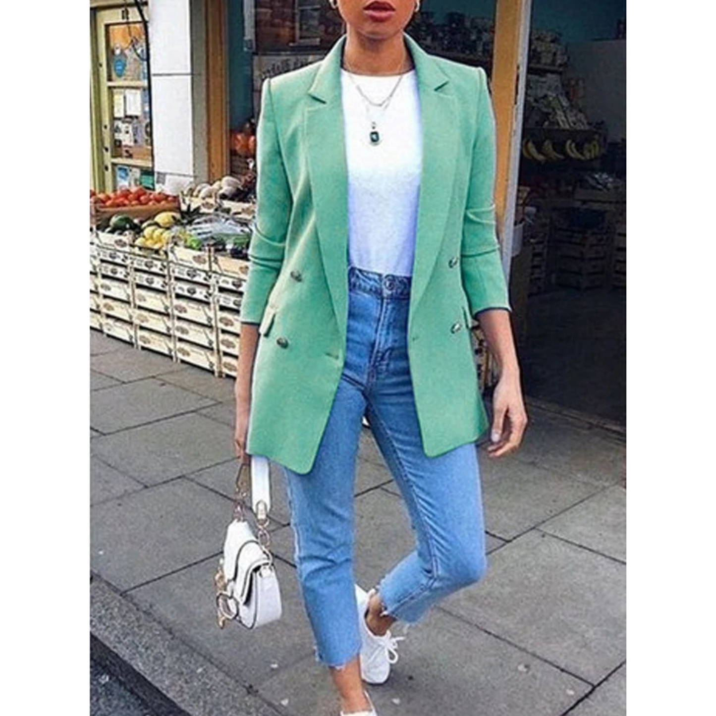 Blazer Mujer Medio Largo | Look Diario