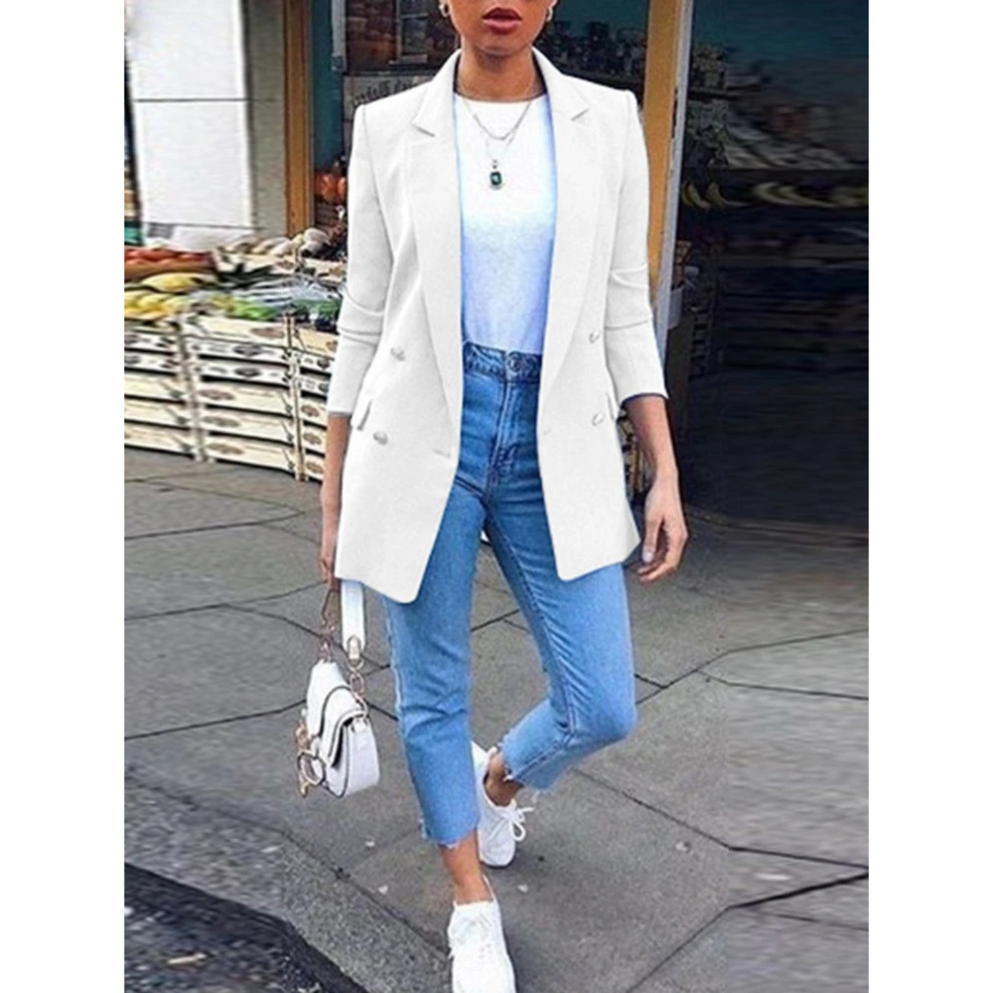 Blazer Mujer Medio Largo | Look Diario