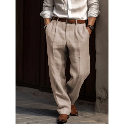 Pantalones Clásicos de Hombre | Cintura Plisada