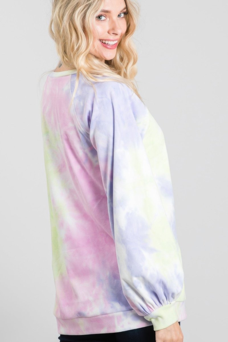 Top de Manga Larga Tie - Dye: Comodidad y Estilo en un Solo Look - Carmen Modas - Shirt and Blouses