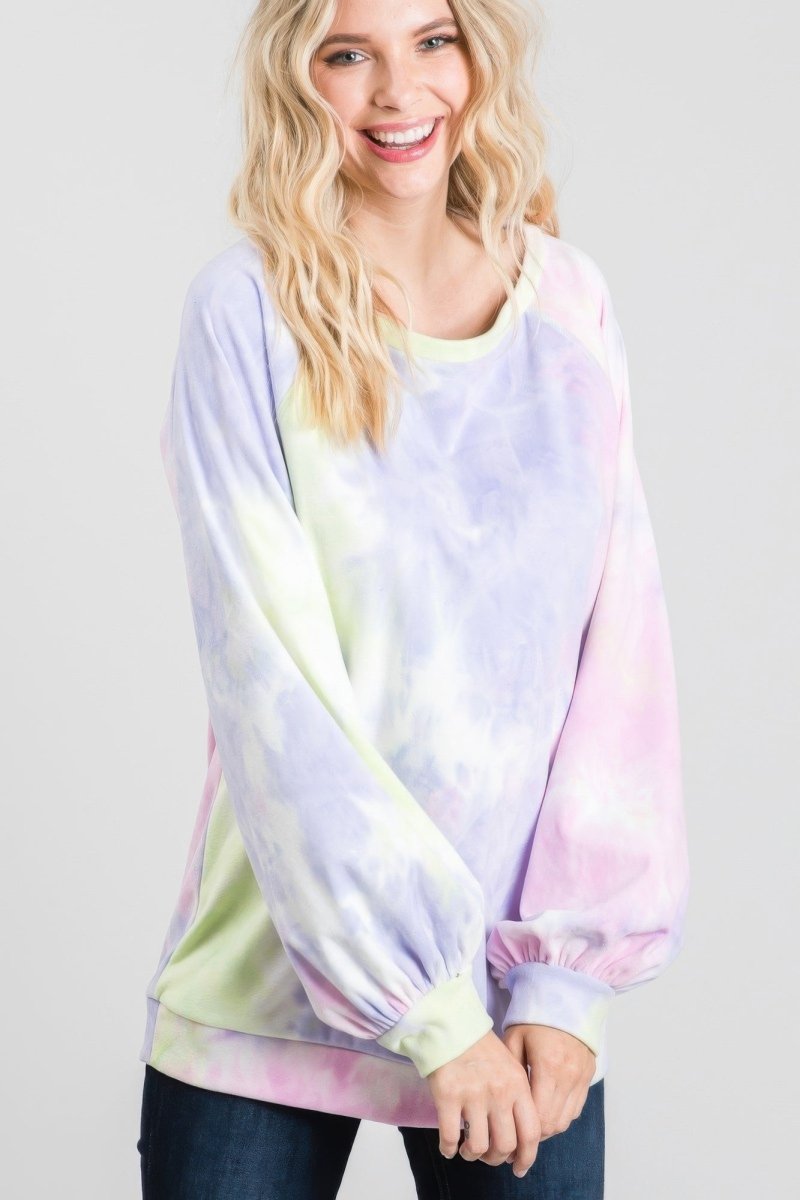 Top de Manga Larga Tie - Dye: Comodidad y Estilo en un Solo Look - Carmen Modas - Shirt and Blouses