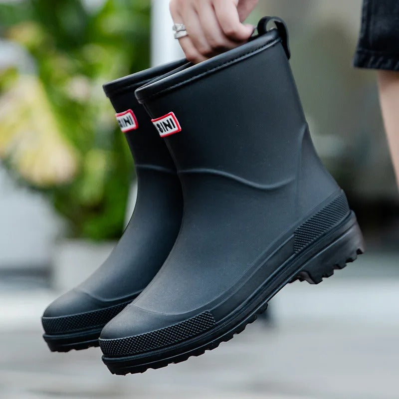 Botas de Lluvia de Mujer tipo Slip On | Altura al Tobillo