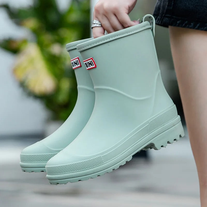 Botas de Lluvia de Mujer tipo Slip On | Altura al Tobillo