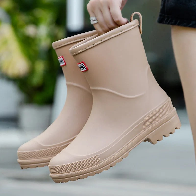 Botas de Lluvia de Mujer tipo Slip On | Altura al Tobillo