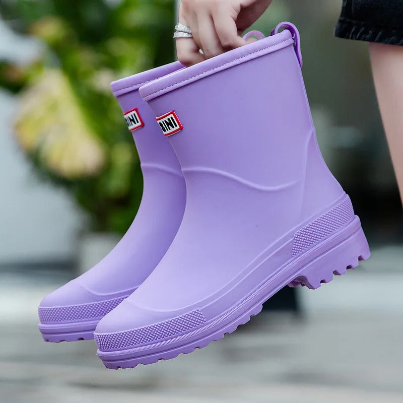 Botas de Lluvia de Mujer tipo Slip On | Altura al Tobillo