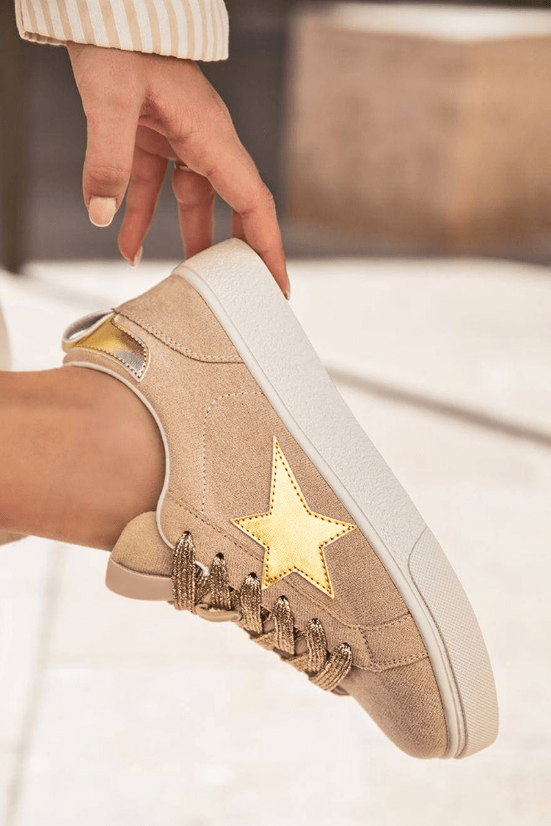 Zapatillas Mujer Brillantes con Lentejuelas y Cordones - Carmen Modas - Sneakers