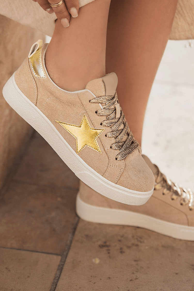 Zapatillas Mujer Brillantes con Lentejuelas y Cordones - Carmen Modas - Sneakers