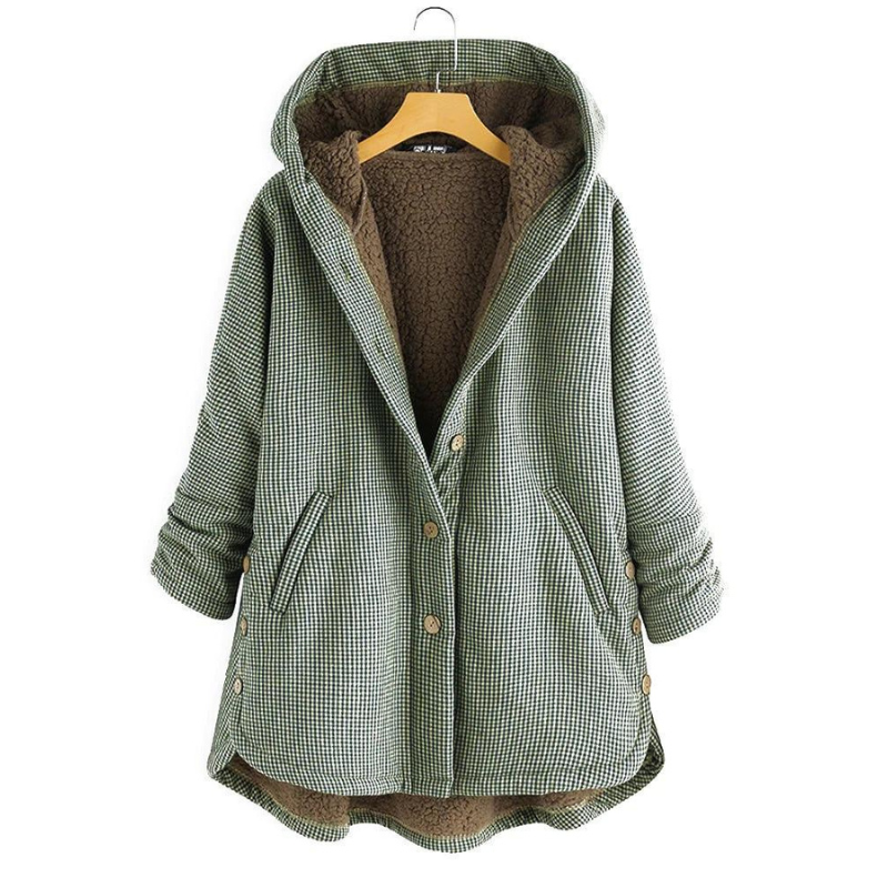 Lara | Luxurious plush hooded jacket