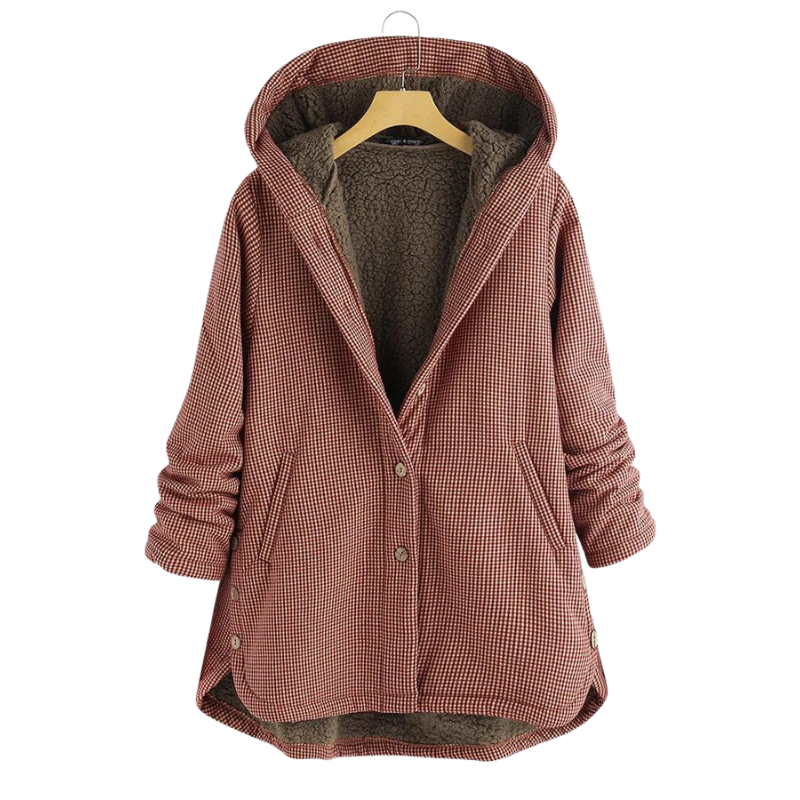 Lara | Luxurious plush hooded jacket