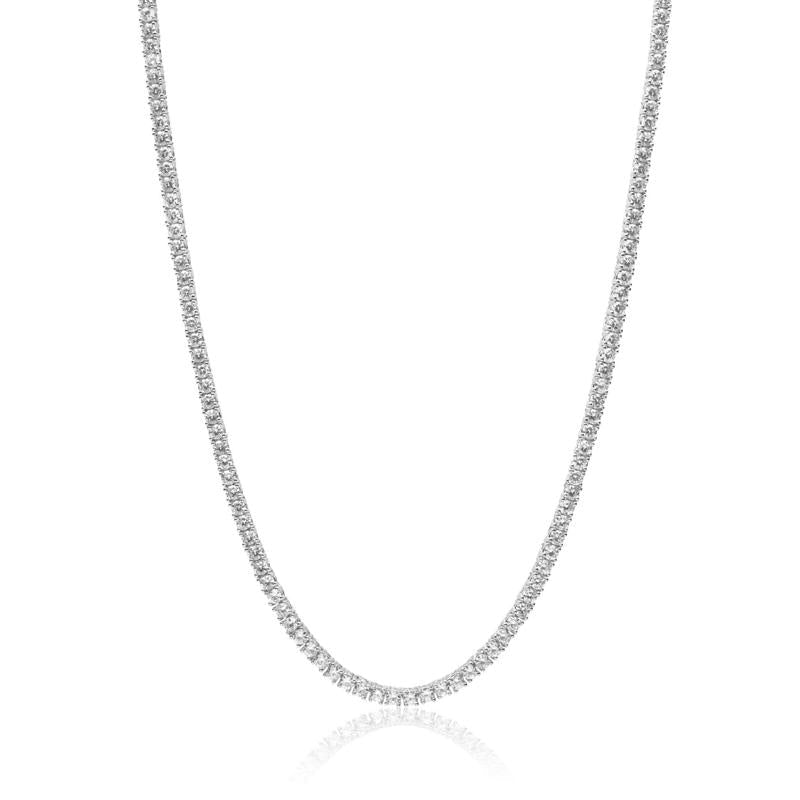 4MM Tennis Chain - 20 inch / White Gold - AMVIM