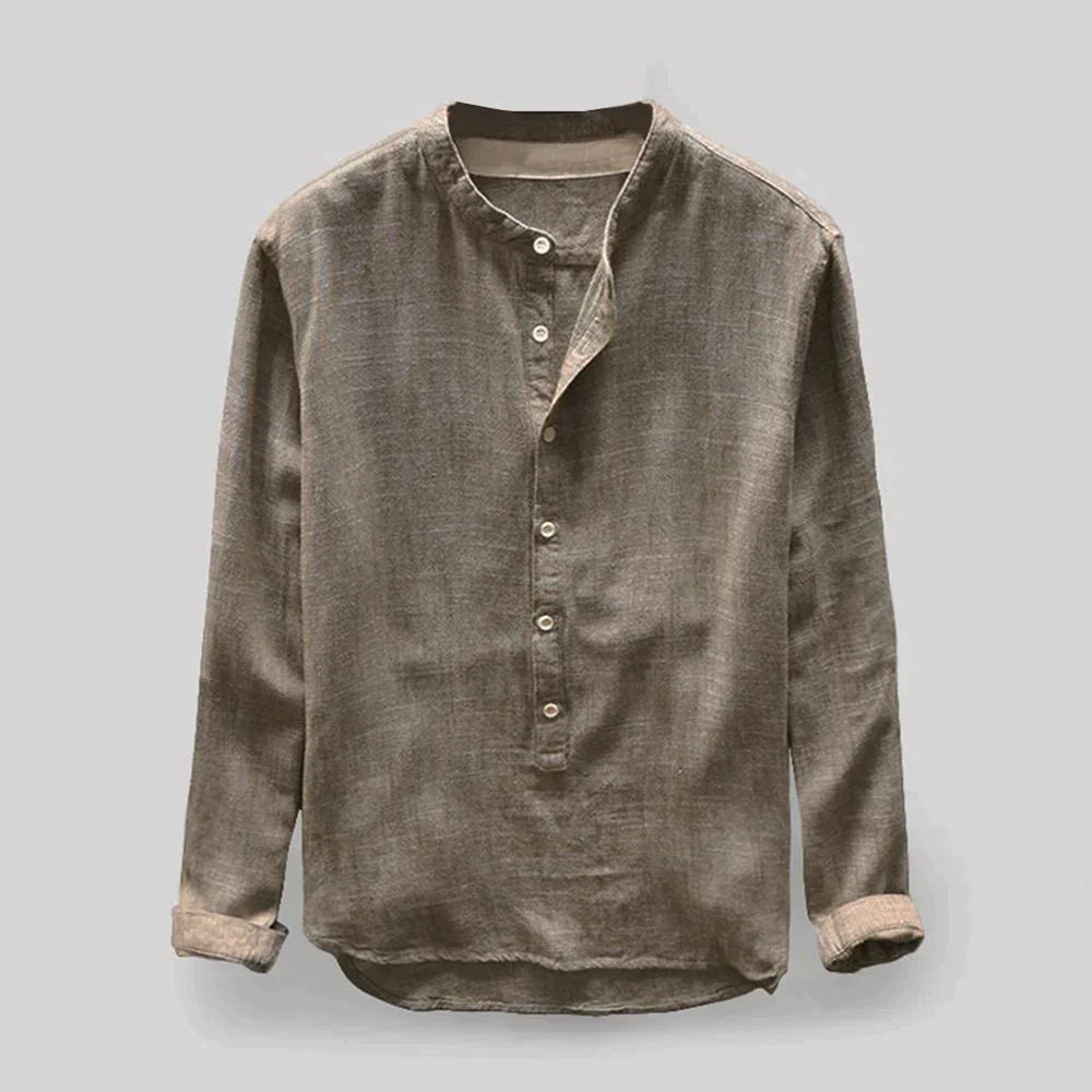 Cullen | Classic Oxford men's blouse - Khaki / M - AMVIM