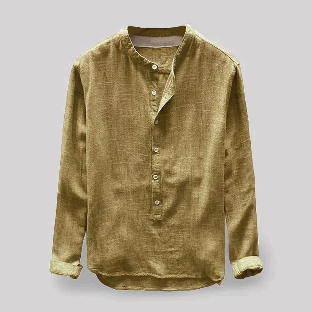 Cullen | Classic Oxford men's blouse - Yellow / M - AMVIM