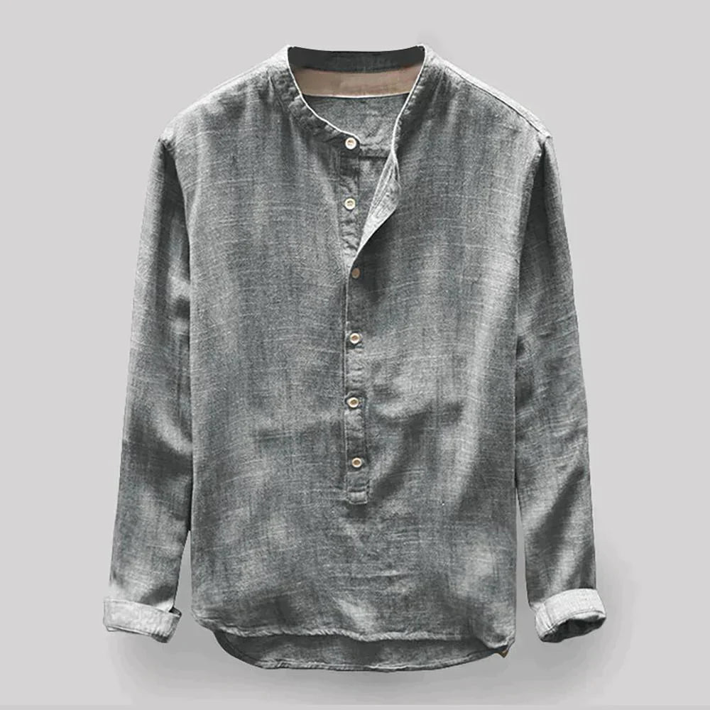 Cullen | Classic Oxford men's blouse - Gray / M - AMVIM