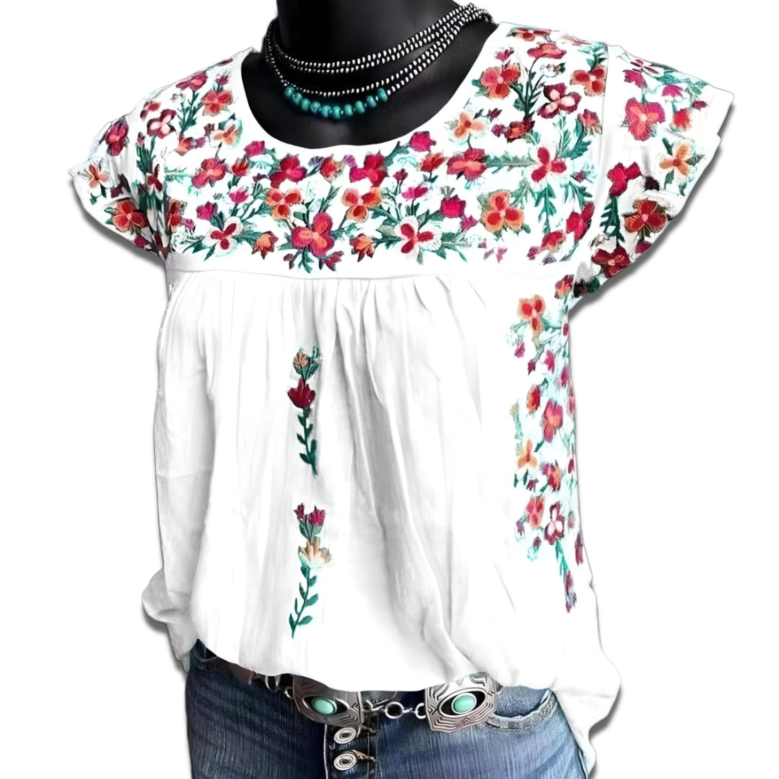 Beatriz | Blossom Shirt - White / S - AMVIM