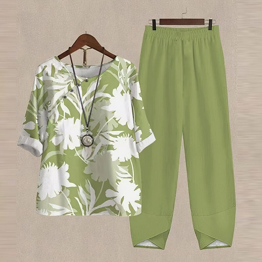 Sandy | Conjunto casual - Carmen Modas Verde / S