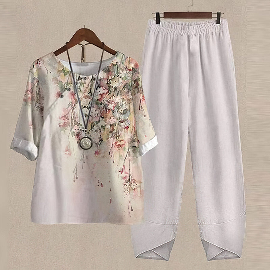 Sandy | Conjunto casual - Carmen Modas Blanco / S