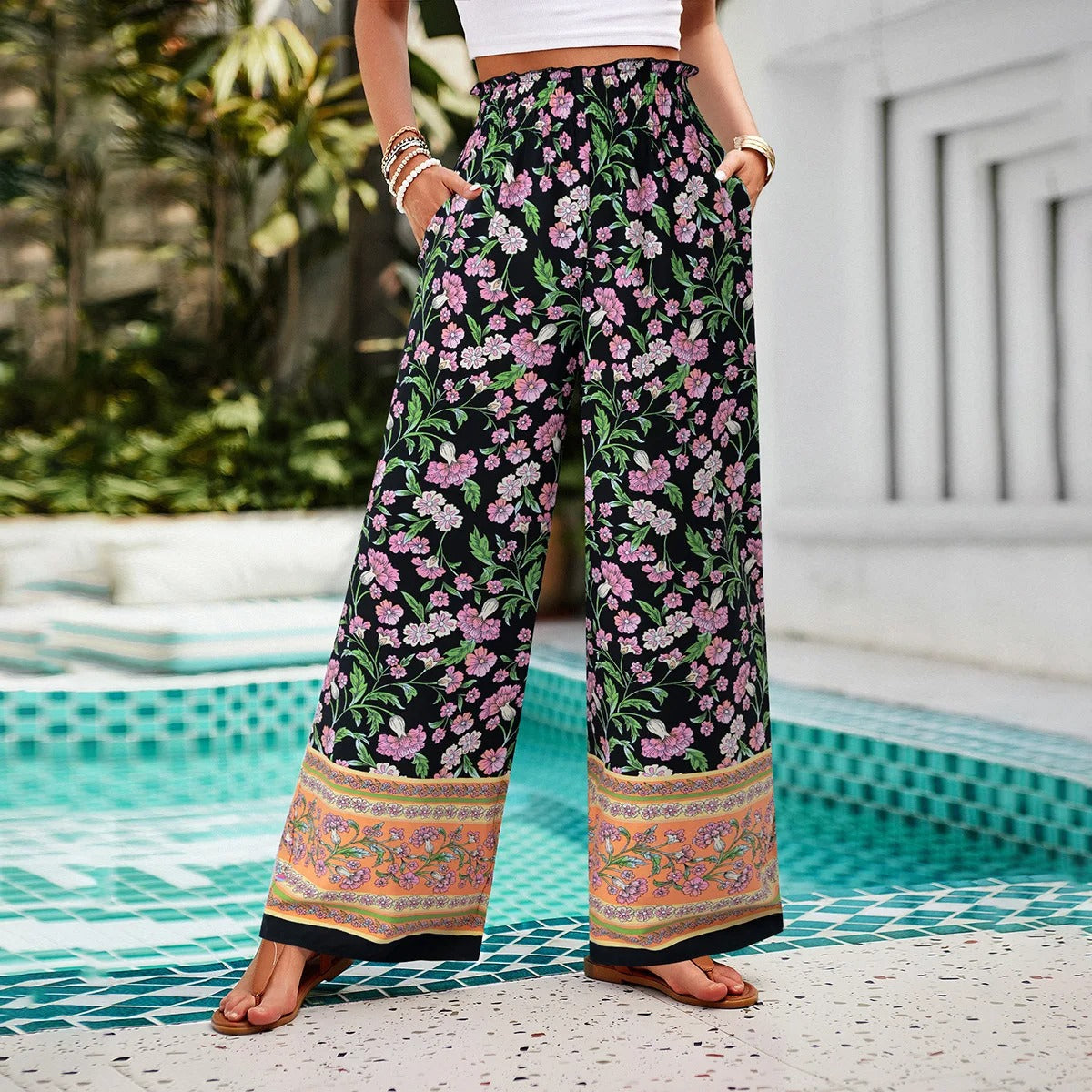 Parker | Printed casual pants