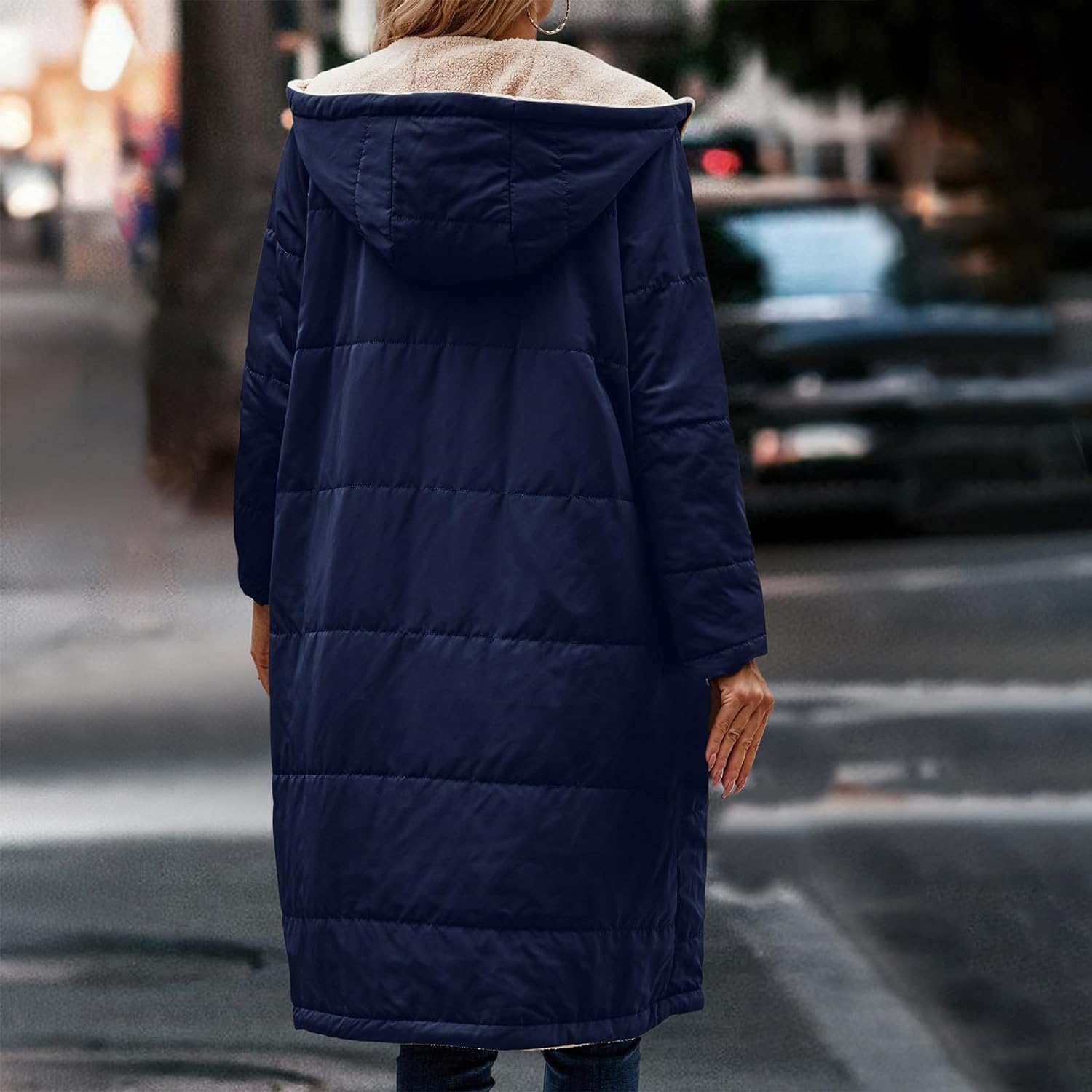 Ria | Reversible hooded coat